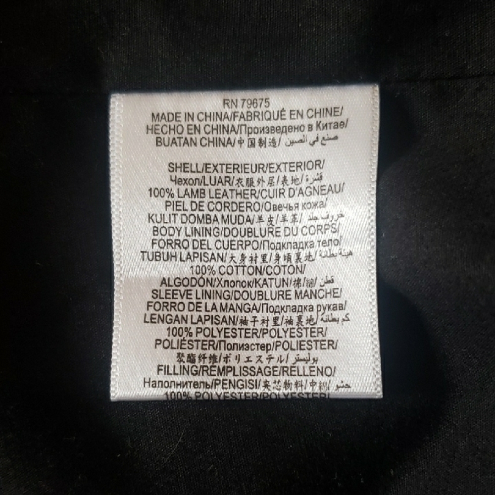 BCBGeneration Black Leather Moto Biker Jacket Sz M - Picture 8 of 11